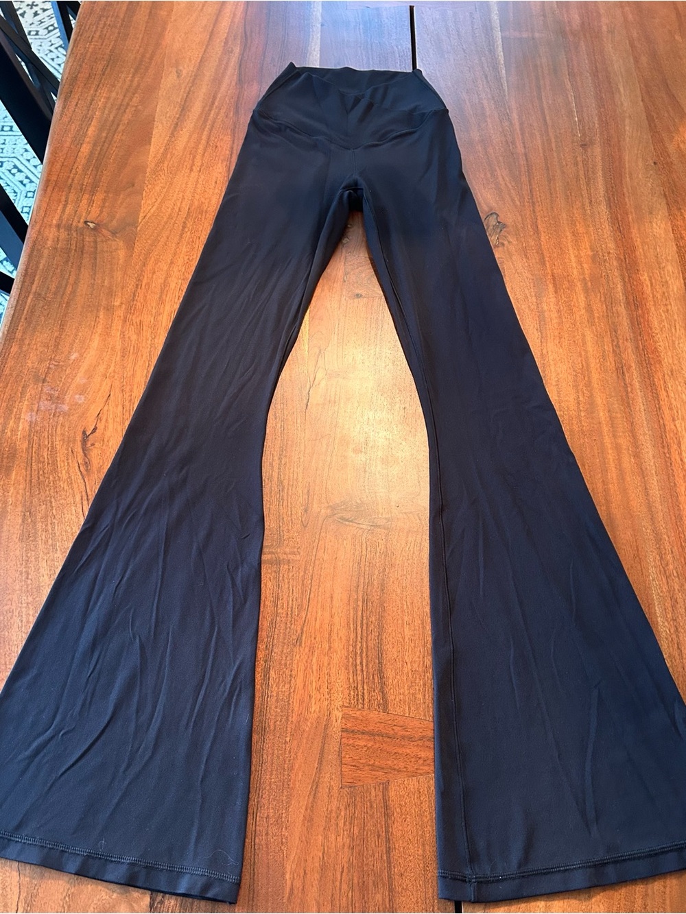 aerie Black Flared Leggings size XS